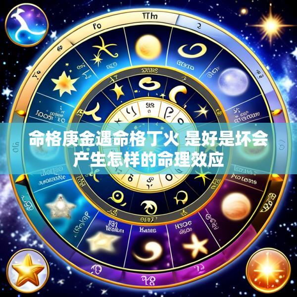 命格庚金遇命格丁火 是好是坏会产生怎样的命理效应