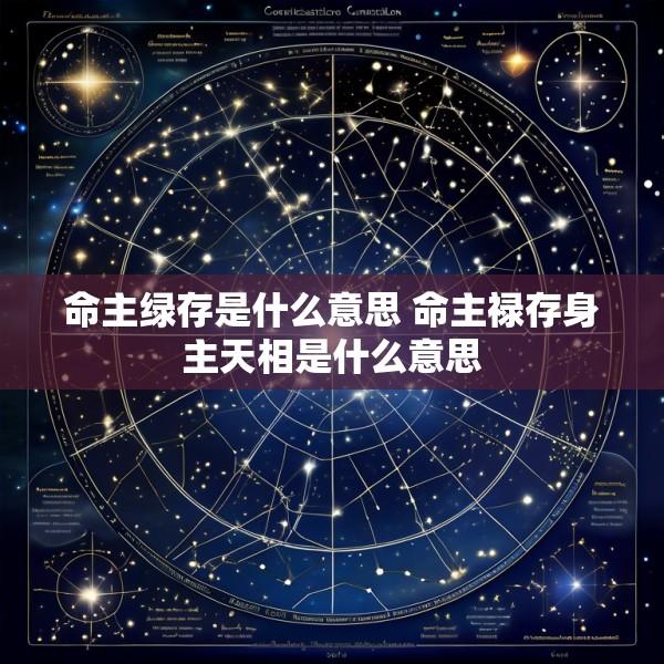 命主绿存是什么意思 命主禄存身主天相是什么意思
