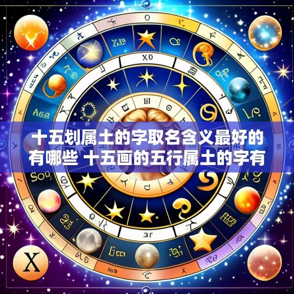 十五划属土的字取名含义最好的有哪些 十五画的五行属土的字有哪些