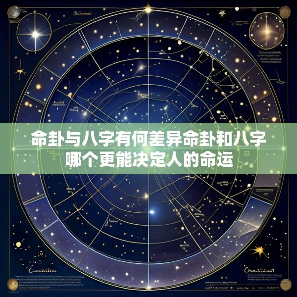 命卦与八字有何差异命卦和八字哪个更能决定人的命运