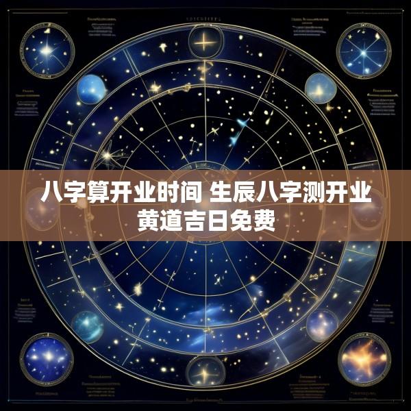 八字算开业时间 生辰八字测开业黄道吉日免费