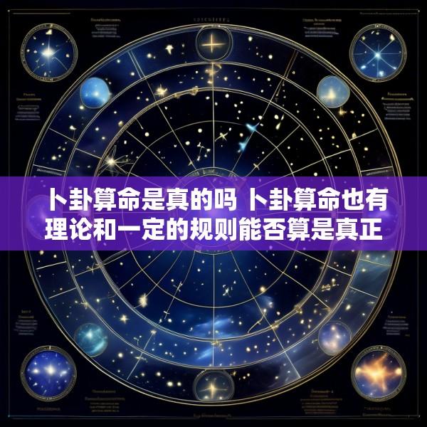 卜卦算命是真的吗 卜卦算命也有理论和一定的规则能否算是真正的科学