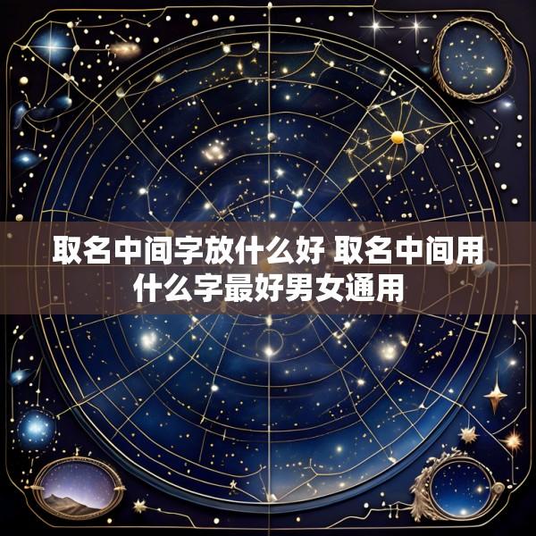 取名中间字放什么好 取名中间用什么字最好男女通用