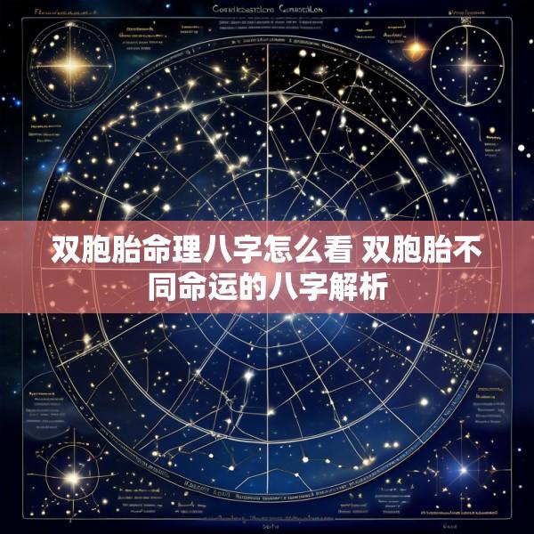 双胞胎命理八字怎么看 双胞胎不同命运的八字解析