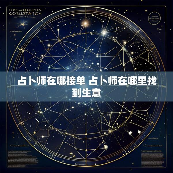占卜师在哪接单 占卜师在哪里找到生意