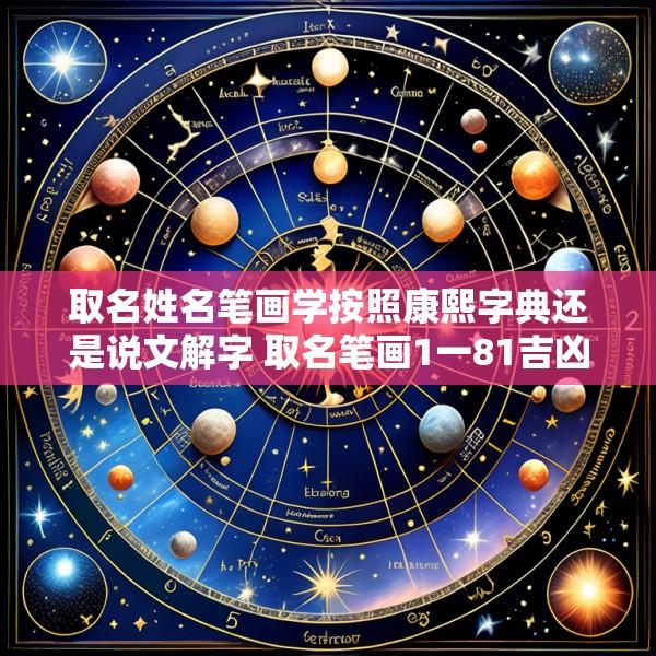 取名姓名笔画学按照康熙字典还是说文解字 取名笔画1一81吉凶表是是按康熙字典算吗