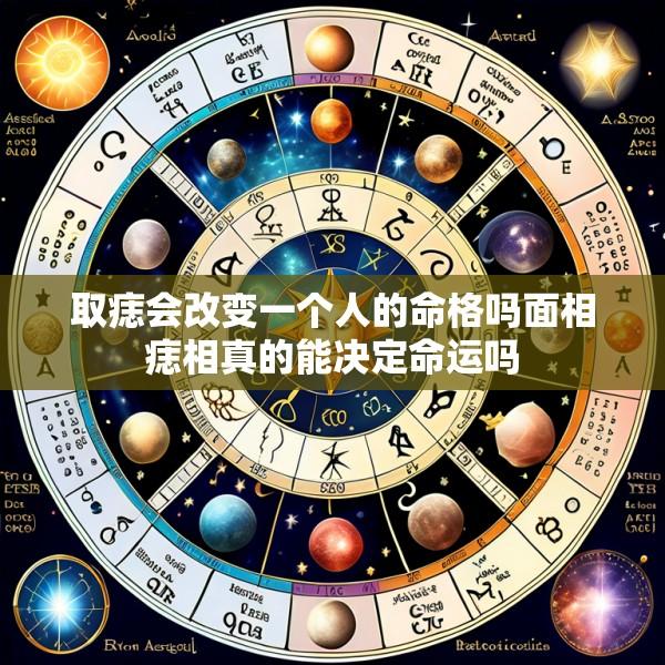 取痣会改变一个人的命格吗面相痣相真的能决定命运吗