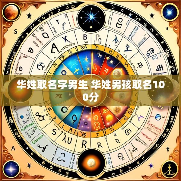 华姓取名字男生 华姓男孩取名100分