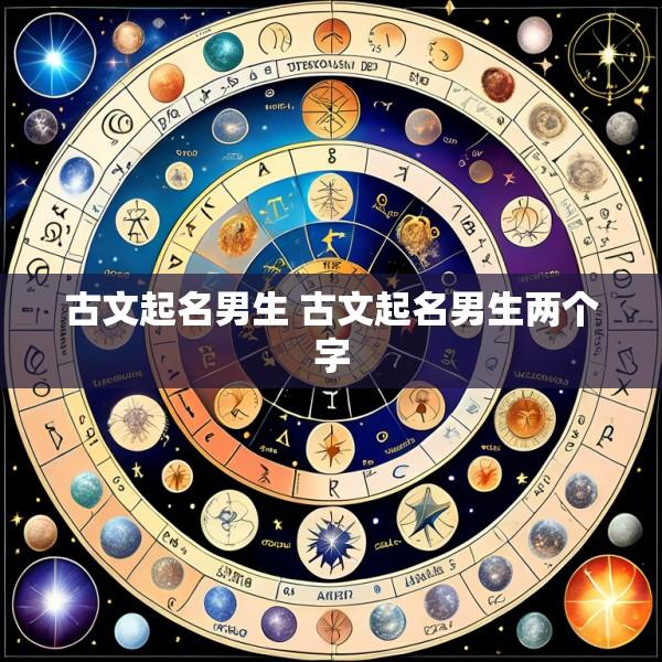 古文起名男生 古文起名男生两个字