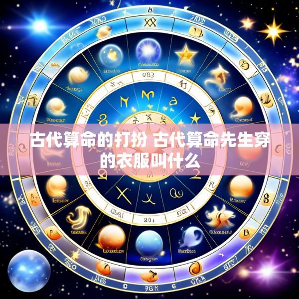 古代算命的打扮 古代算命先生穿的衣服叫什么