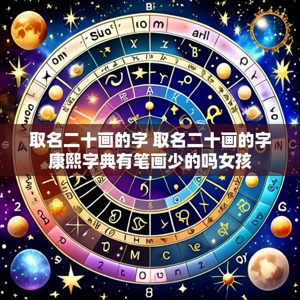 取名二十画的字 取名二十画的字康熙字典有笔画少的吗女孩