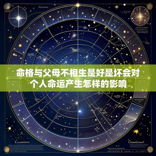 命格与父母不相生是好是坏会对个人命运产生怎样的影响