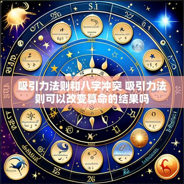 吸引力法则和八字冲突 吸引力法则可以改变算命的结果吗