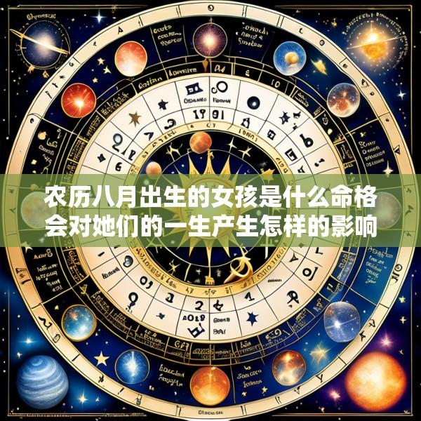 农历八月出生的女孩是什么命格会对她们的一生产生怎样的影响