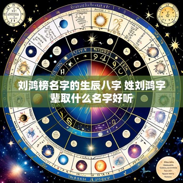 刘鸿榜名字的生辰八字 姓刘鸿字辈取什么名字好听
