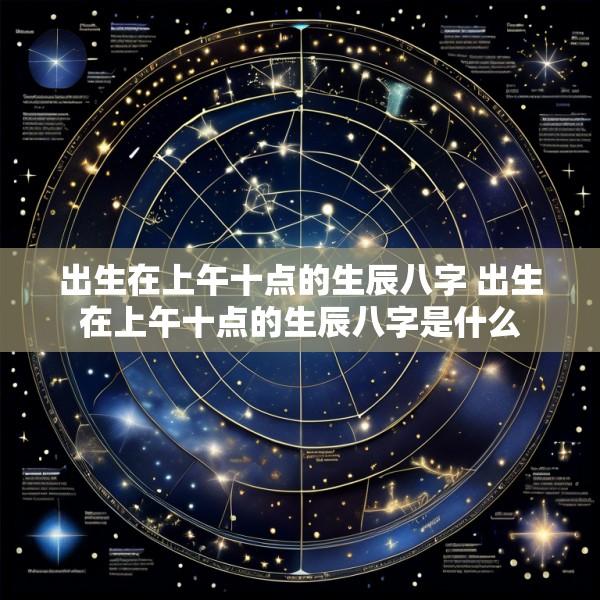 出生在上午十点的生辰八字 出生在上午十点的生辰八字是什么
