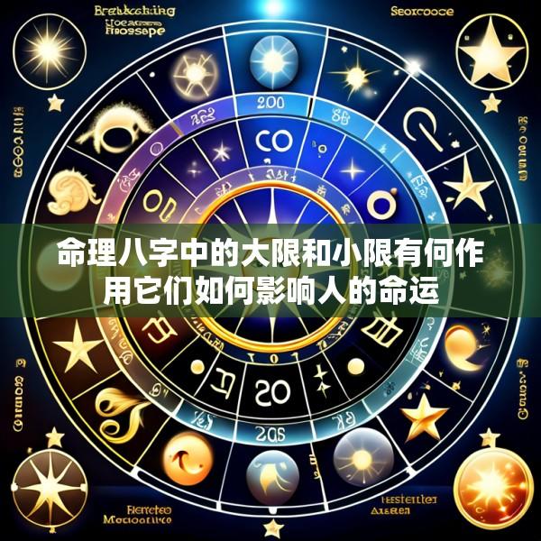 命理八字中的大限和小限有何作用它们如何影响人的命运