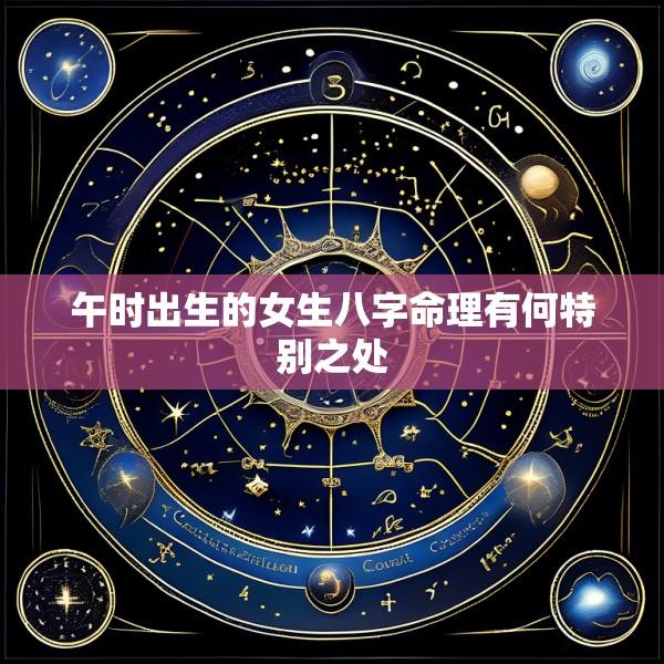 午时出生的女生八字命理有何特别之处
