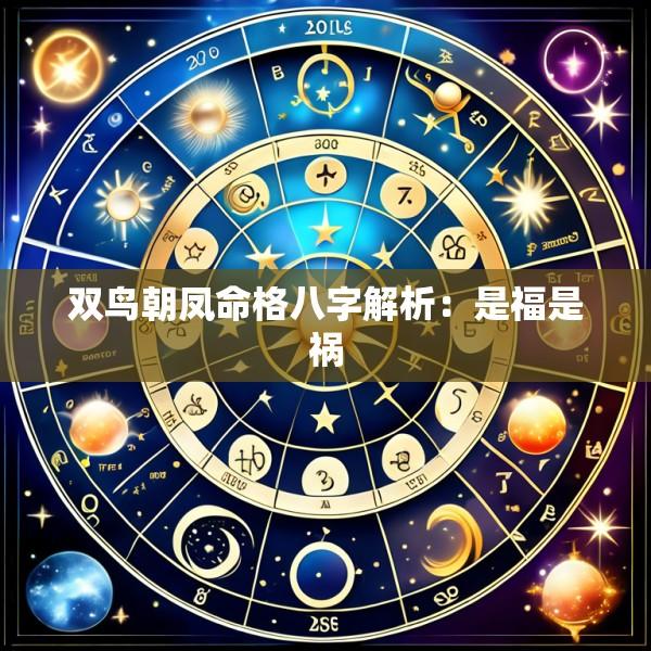 双鸟朝凤命格八字解析：是福是祸