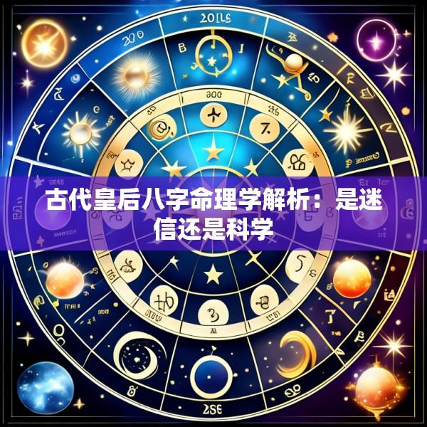 古代皇后八字命理学解析：是迷信还是科学