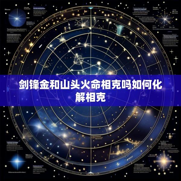 剑锋金和山头火命相克吗如何化解相克