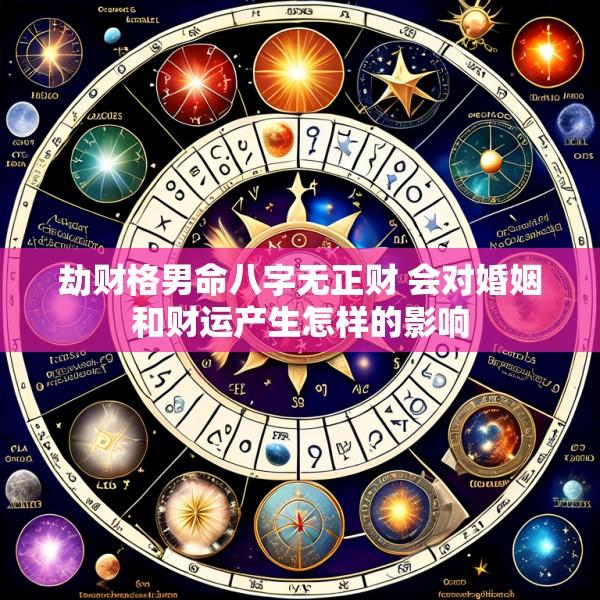 劫财格男命八字无正财 会对婚姻和财运产生怎样的影响