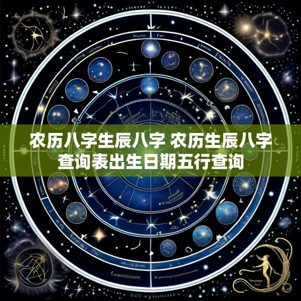 农历八字生辰八字 农历生辰八字查询表出生日期五行查询