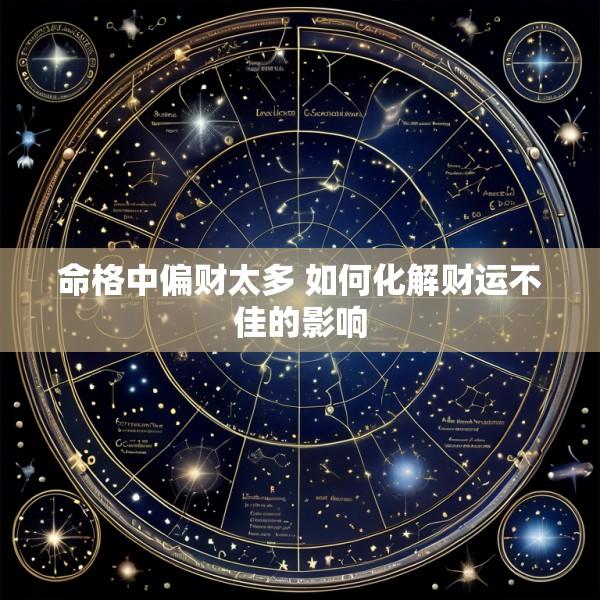 命格中偏财太多 如何化解财运不佳的影响