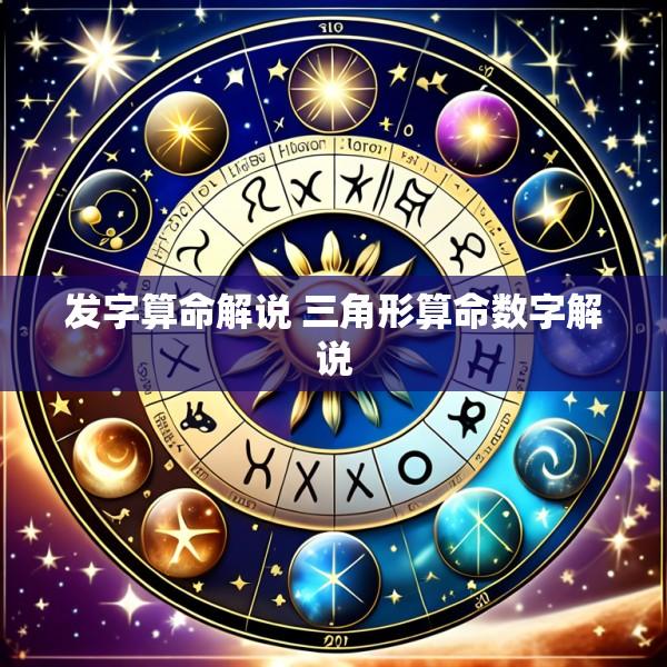 发字算命解说 三角形算命数字解说