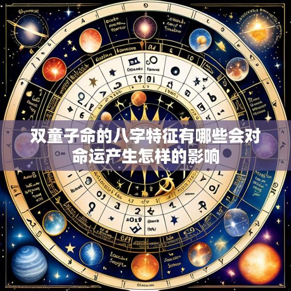双童子命的八字特征有哪些会对命运产生怎样的影响