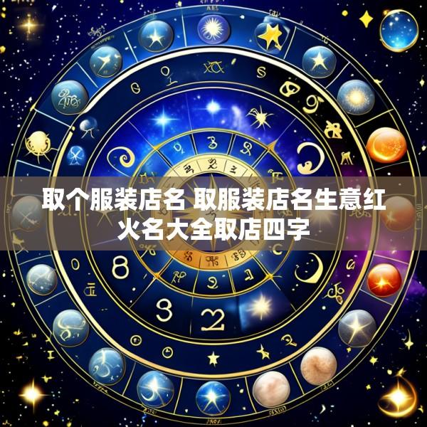 取个服装店名 取服装店名生意红火名大全取店四字