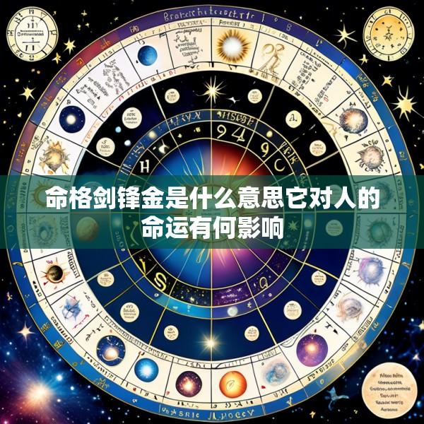 命格剑锋金是什么意思它对人的命运有何影响