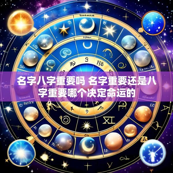名字八字重要吗 名字重要还是八字重要哪个决定命运的