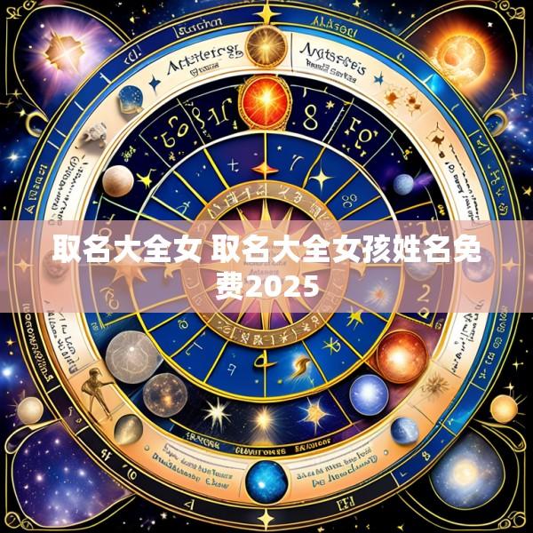 取名大全女 取名大全女孩姓名免费2025