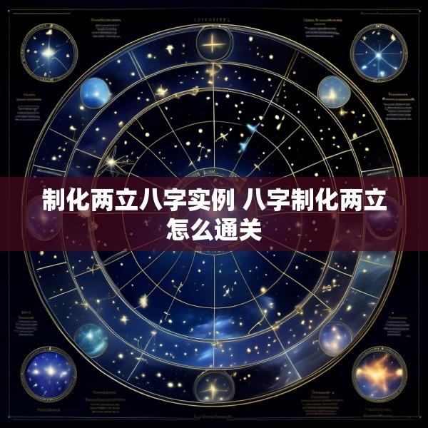 制化两立八字实例 八字制化两立怎么通关