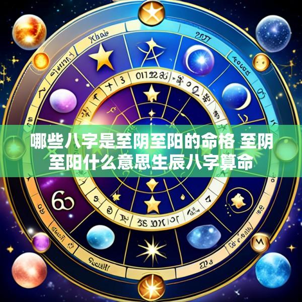 哪些八字是至阴至阳的命格 至阴至阳什么意思生辰八字算命
