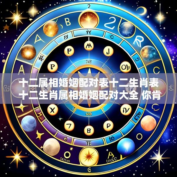 十二属相婚姻配对表十二生肖表 十二生肖属相婚姻配对大全 你肯定很想知道!