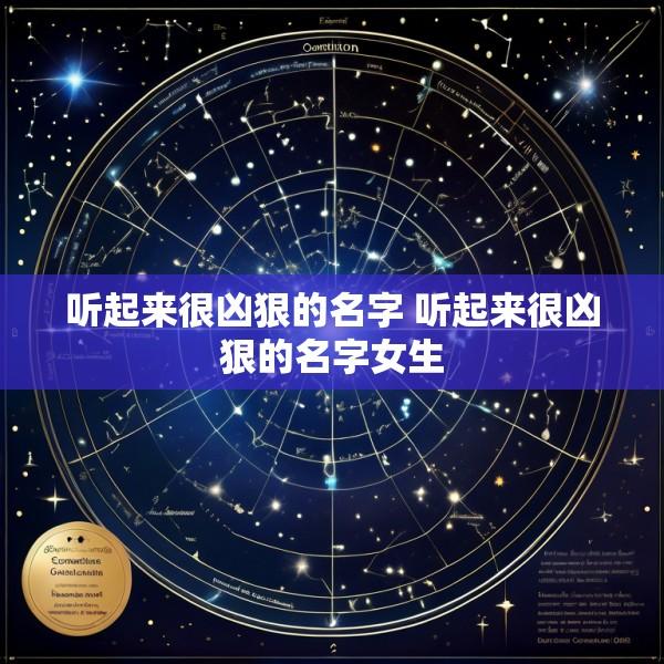 听起来很凶狠的名字 听起来很凶狠的名字女生