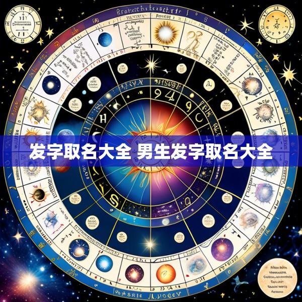 发字取名大全 男生发字取名大全