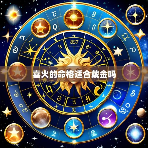 喜火的命格适合戴金吗