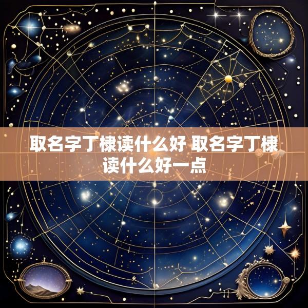 取名字丁棣读什么好 取名字丁棣读什么好一点