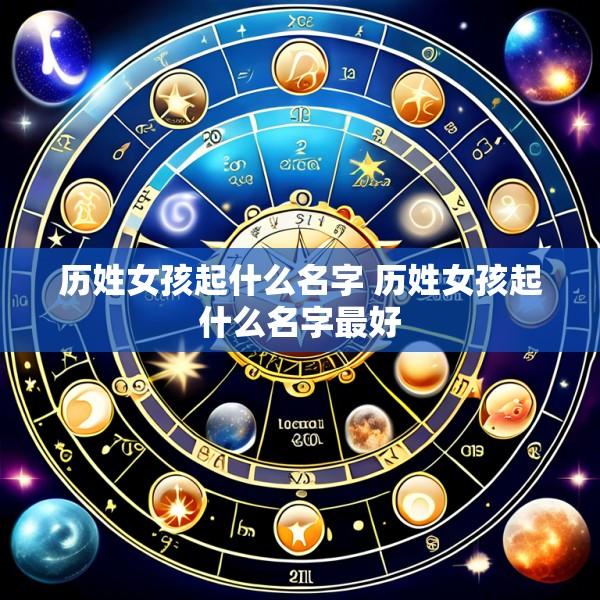 历姓女孩起什么名字 历姓女孩起什么名字最好