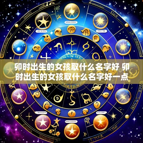 卯时出生的女孩取什么名字好 卯时出生的女孩取什么名字好一点