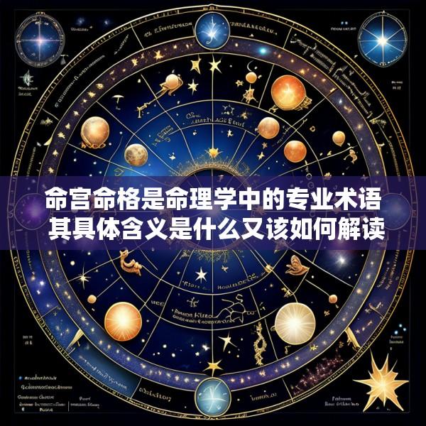命宫命格是命理学中的专业术语 其具体含义是什么又该如何解读呢