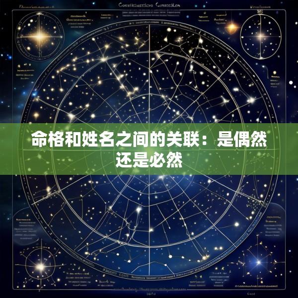 命格和姓名之间的关联：是偶然还是必然