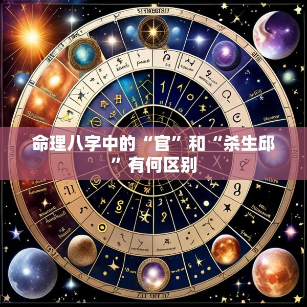 命理八字中的“官”和“杀生邱”有何区别