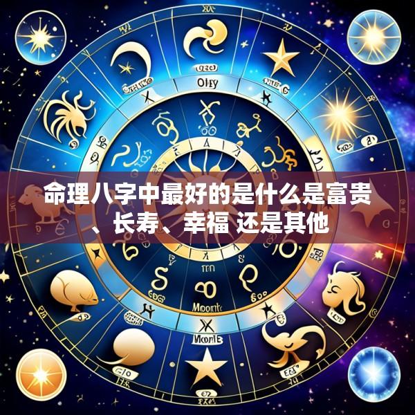 命理八字中最好的是什么是富贵、长寿、幸福 还是其他