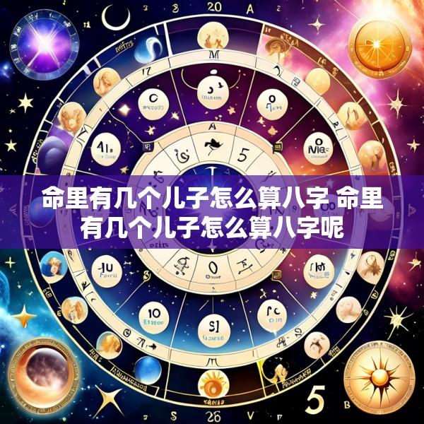 命里有几个儿子怎么算八字 命里有几个儿子怎么算八字呢