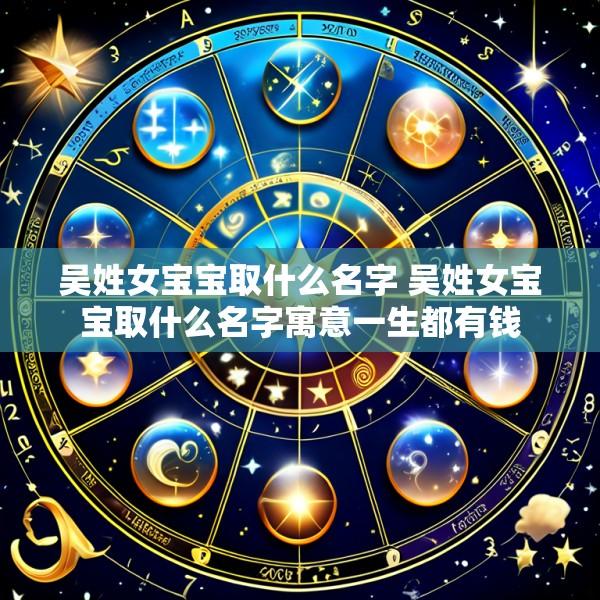 吴姓女宝宝取什么名字 吴姓女宝宝取什么名字寓意一生都有钱