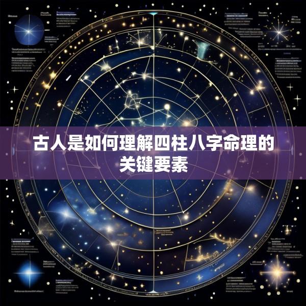 古人是如何理解四柱八字命理的关键要素